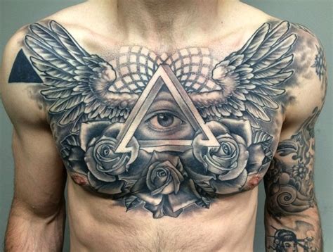 tatuajes grandes en el pecho|30 ideas de TATUAJES EN EL PECHO de hombre/mujer。